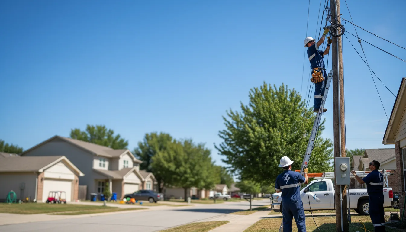 Residential electrician providing installation services in Bowdon, ND